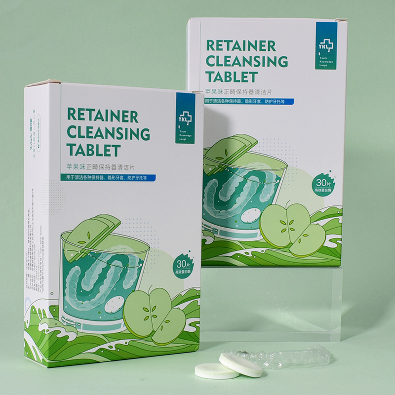 Y-Kelin Gói Mới Chỉnh Nha Và Răng Giả Vệ Sinh Viên Loại Bỏ Vi Khuẩn Mùi Hôi Khó Chịu Sự Đổi Màu Vết Bẩn Mảng Bám 30/96 Tabs