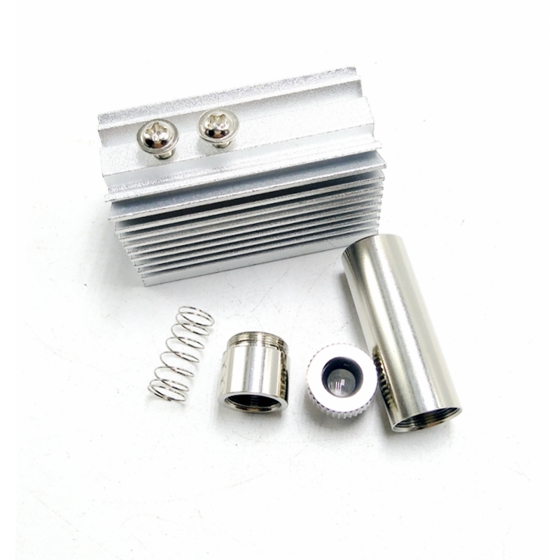 1 Set Laser 12mm x 40mm Dioden gehäuse & 20mm x 27mm x 46mm Laser modul Kühlkörper DIY für bis-18 5,6mm ld