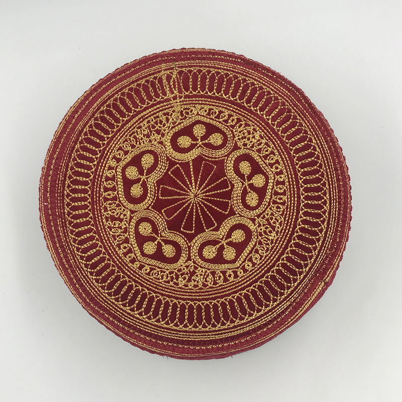 イスラム教徒のための綿の祈りの帽子,ビーズの刺繍が施された赤い綿の帽子,男性のためのディアンダマスク,kufi,愛,メッセージ,イスラム教徒のため