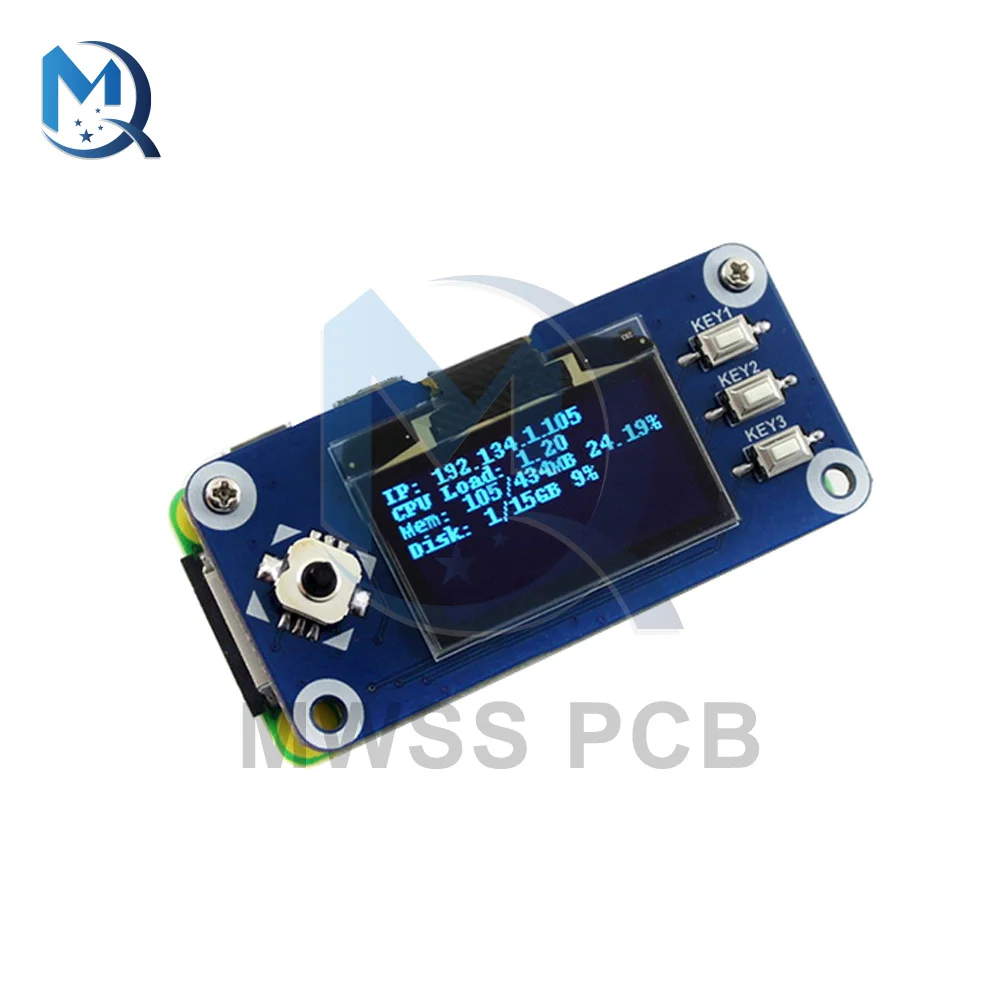 Waveshare Màn Hình LCD 1.3 Inch Mũ Dành Cho Raspberry Pi 2B/3B/3B +/Zero/Zero W 128X128 Pixels Giao Diện SPI Đèn Nền LED 3.3V