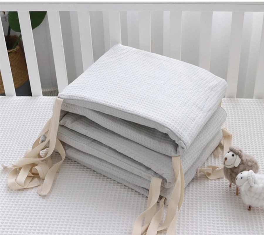コットンベビーベッドバンパー,洗える衝突防止プロテクター,新生児用枕,クッション,ベビーベッド,部屋の装飾,1個