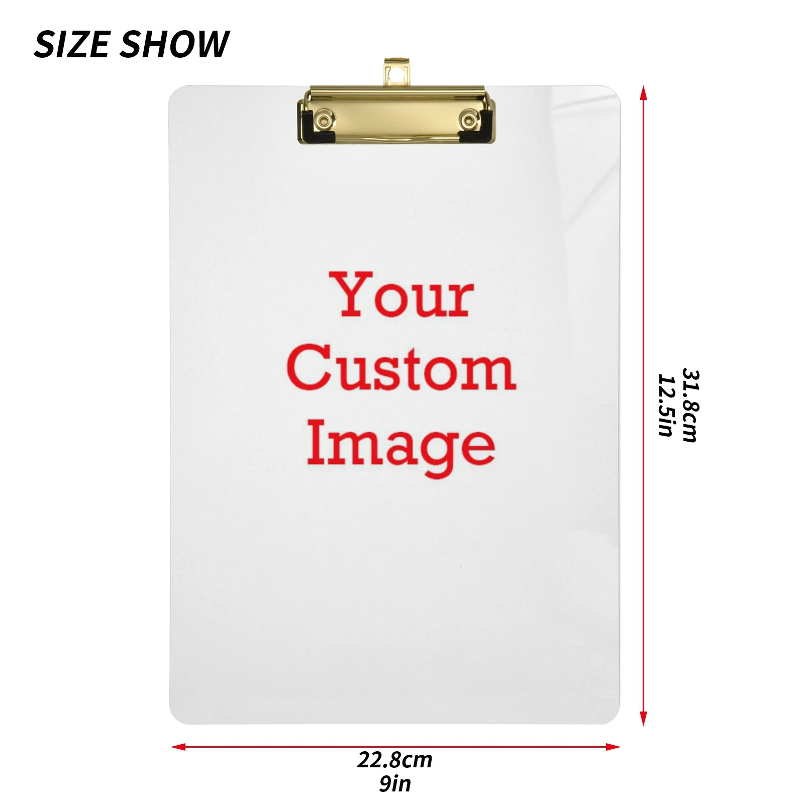 New Custom Pattern Series Writing Board Clip Kids Stationery A4 Paper Acrylic Pad Splint Transparent Clipboard School Supplies