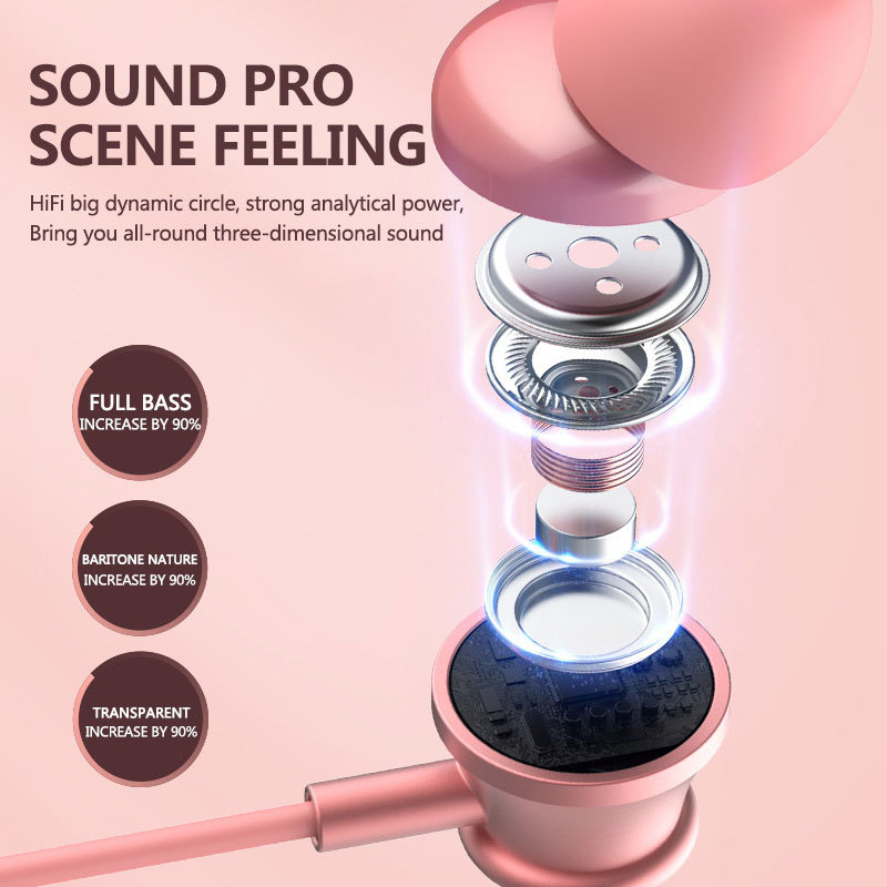 Earphone Nirkabel Magnetis 5.0 Earphone Bluetooth Stereo Earbud Tahan Air Olahraga Headset In-Ear Nirkabel dengan Mikrofon