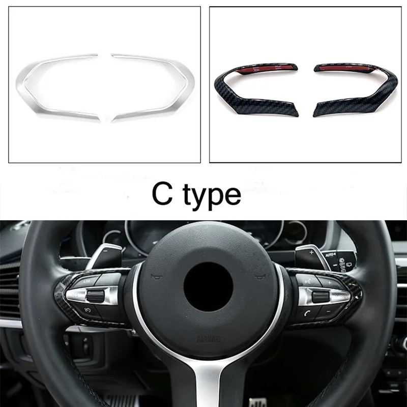Dekorasi Roda Kemudi Mobil untuk BMW 1 3 4 5-Seri F30 F31 F35 G20 G21 F32 F33 F36 F20 F21 F10 F11 F18 F07 G30 G31 M2/3/4/5/M6