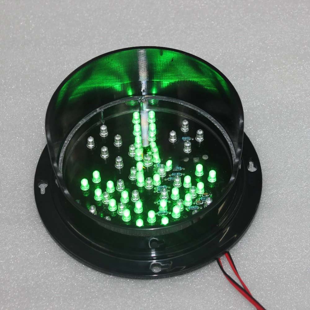 적십자 및 녹색 화살표 LED 신호등, 도로 안전 교통 안전용, DC12V 또는 DC24V 독점, 125mm