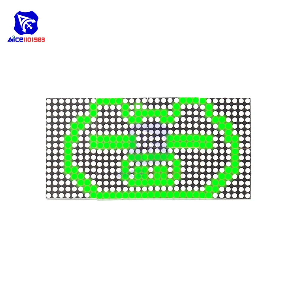diymore 16x32 Red Green LED Dot Matrix Control Display Module DIY Kit for Arduino 51