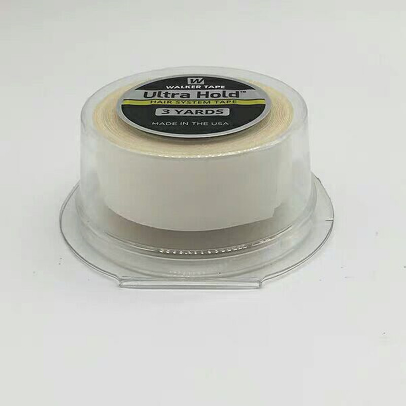 Cinta adhesiva de doble cara para extensión de cabello, tupé, pelucas de encaje, cinta adhesiva para peluca, 3 yardas, 12 yardas, 36 yardas, color blanco