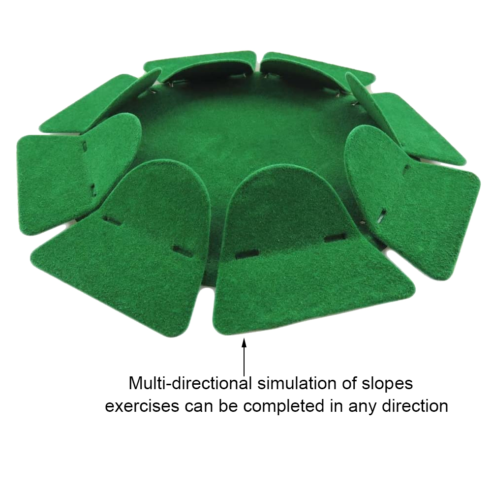 Flocado de superficie para práctica de Golf, Putter con agujeros, ayuda para entrenamiento, pelota de Golf para interiores y exteriores, práctica en todas direcciones, Putte