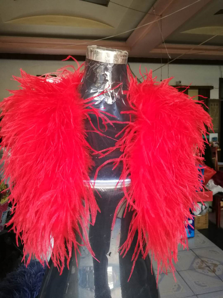 本物のダチョウの羽の毛皮のジャケット,女性のためのイブニングドレス,花嫁介添人のラップ,ブライダルガウン,100%