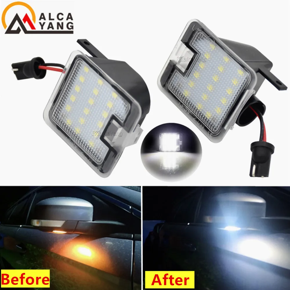 Lámparas Led Canbus para espejo lateral, accesorios para Ford SMax CMax Kuga Escape Monde 4 Focus 3 Grand 2, 2 uds.