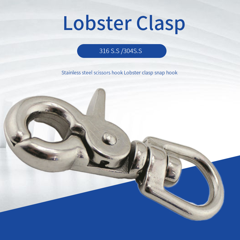 Kerajinan Logam Anti Karat Pengecoran Komponen Dapat Diputar Gesper Lobster Besar