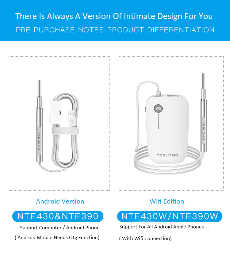 Otoskop WiFi 3.9Mm/5.0Mm Endoskopi Pembersih Telinga HD 1080P Kamera Telinga Nirkabel Giroskop 5 Sumbu Alat Penghilang Kotoran Telinga untuk Anak-anak