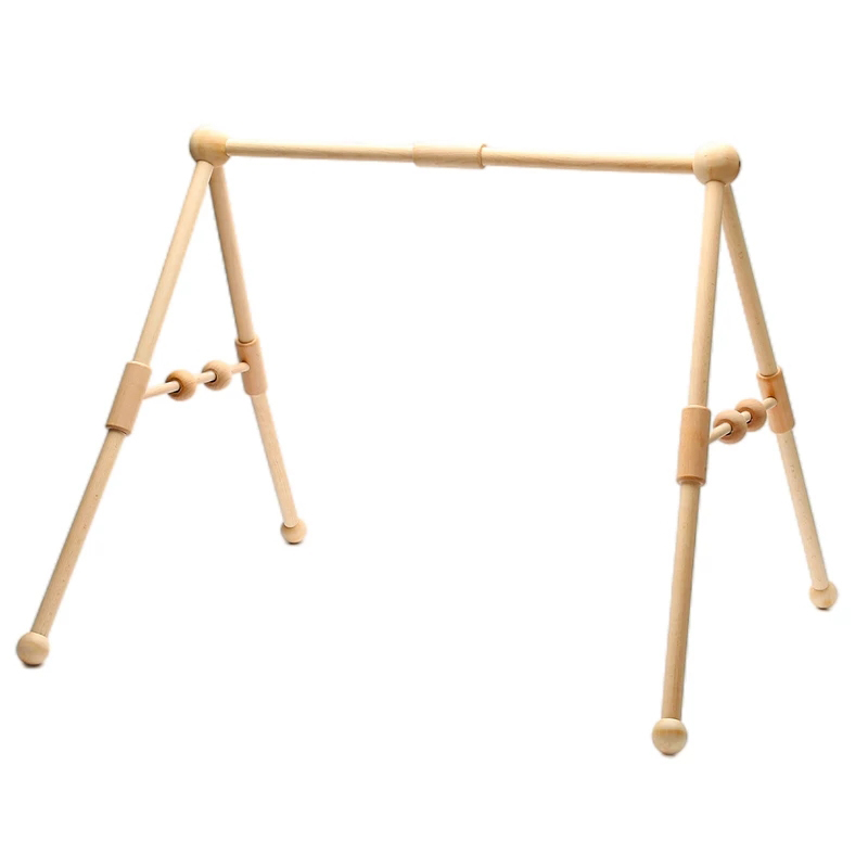 1 ensemble bébé hochet en bois jouets jouer salle de sport Mobile suspendus jouets sensoriels pliable jouer cadre de gymnastique activité gymnase bébé chambre décorations jouet
