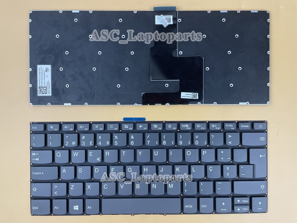 Bahasa Portuges Baru Teclado Keyboard untuk Lenovo Ideapad S145-14API S145-14AST S145-14IGM Hitam, Tanpa Bingkai