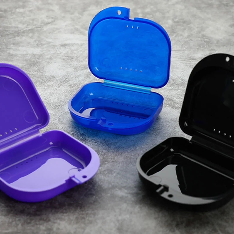 Răng Giữ Hộp Nẹp Bình Chứa Mouthguard Bảo Vệ Răng Giả Đựng Bụi