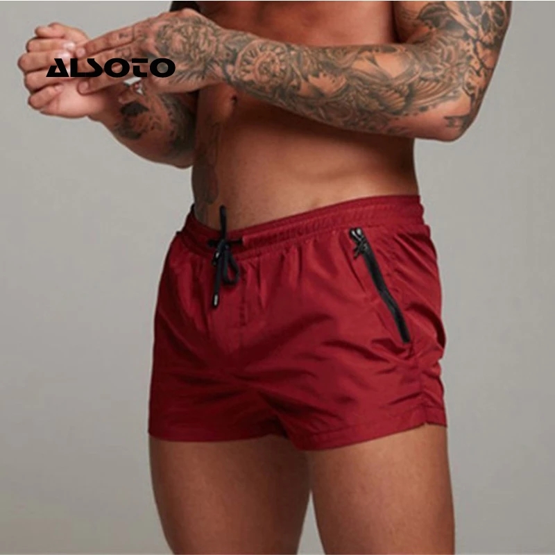 2024 nuevo traje de baño para hombre, traje de baño Sexy, pantalones cortos de natación para hombre, calzoncillos para hombre, pantalones cortos de playa, trajes deportivos, pantalones cortos para tabla de Surf, bañadores para hombre