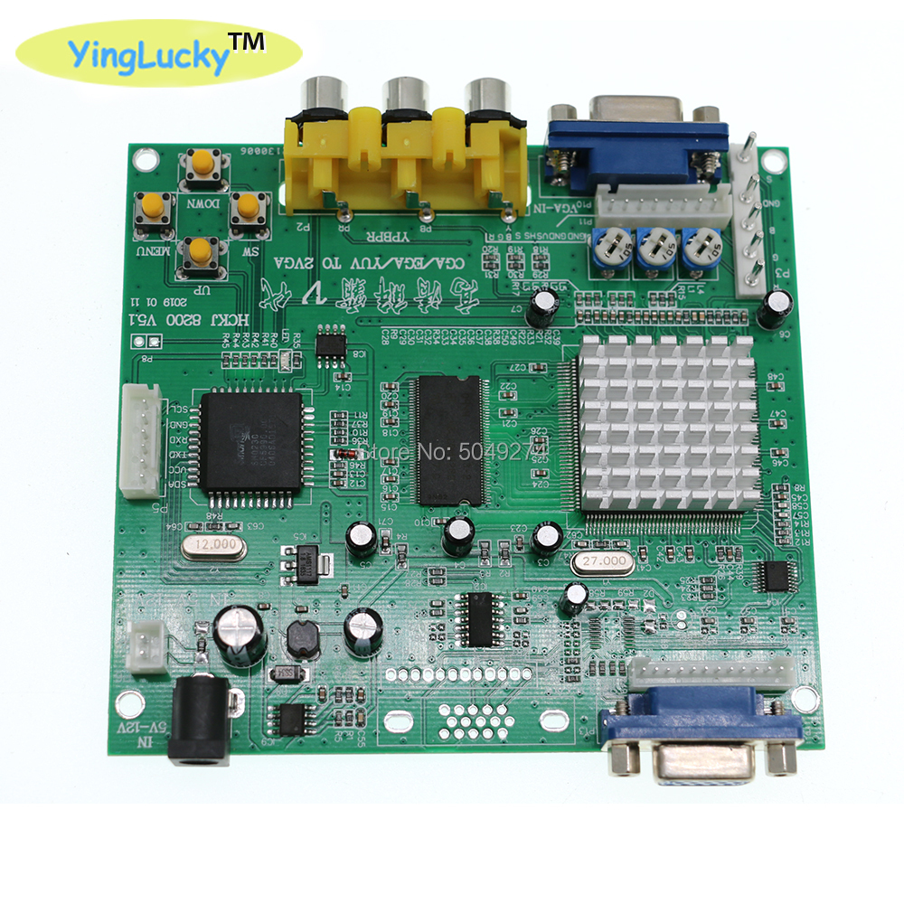 Arcade Game RGB/CGA/EGA/YUV zu Dual VGA HD Video Konverter Adapter Board GBS-8220