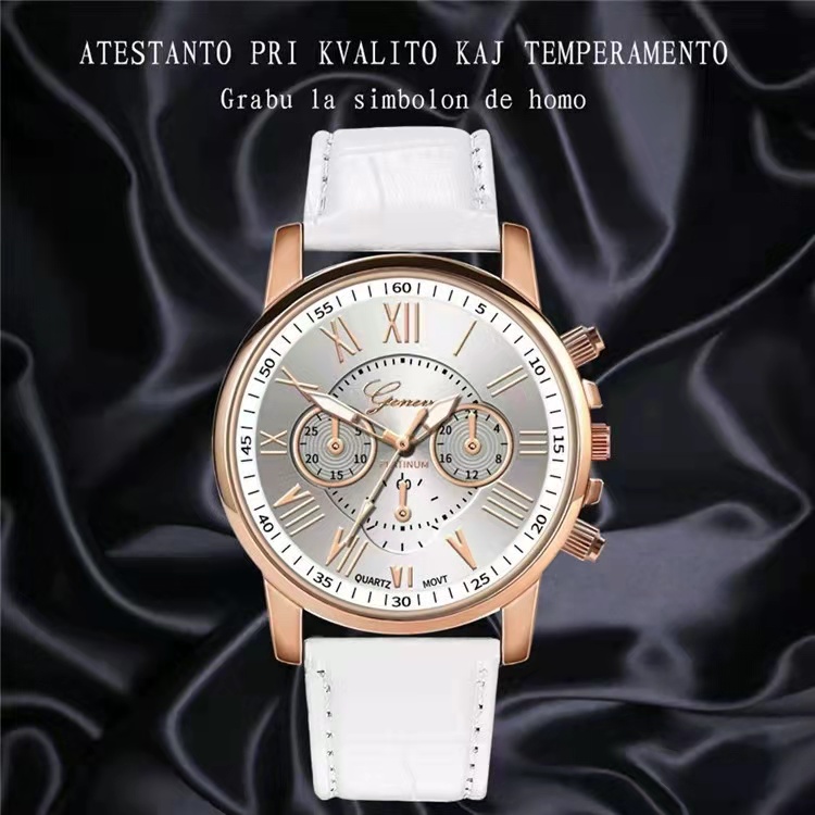 Reloj informal de cuarzo Geneva para mujer, pulsera con Correa de doble nivel, a la moda para estudiantes, venta al por mayor, liquidación