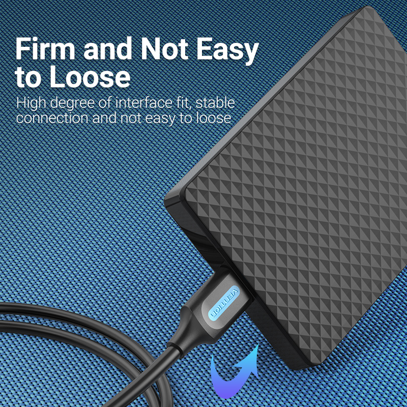 Vention Mini-USB-Kabel, Mini-USB-zu-USB-Schnellladekabel für MP3-MP4-Player, Auto-DVR, GPS, Digitalkamera, HDD, Mini-USB, 1 m, 3 m