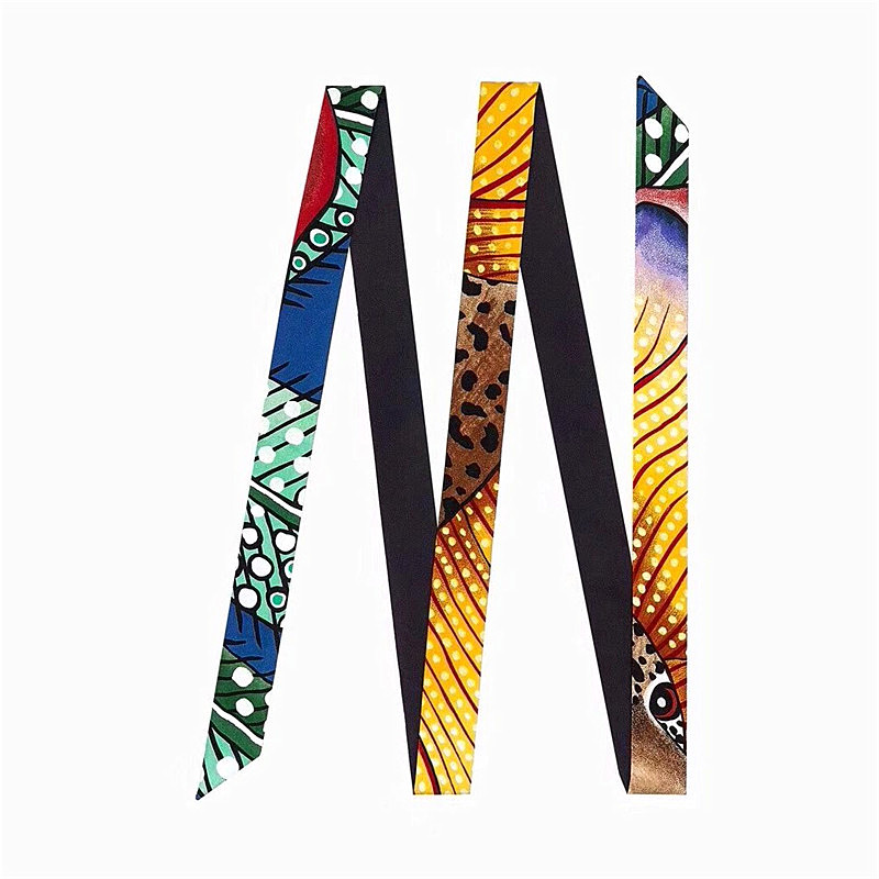 女性のための薄いバッグスカーフ,ベルトデザイン,シルクスカーフ,ネクタイ,ヘアリボン,ブランド,新しい,ファッション,2022