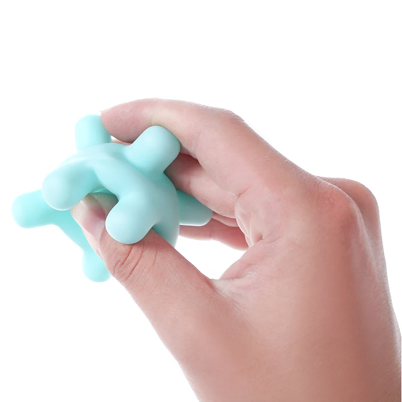 6 ชิ้นของเล่นเด็กอ่อน Textured Multi Rattle Balls เด็กที่มีสีสัน Touch จับมือบีบของเล่นทารก Sensory นวด