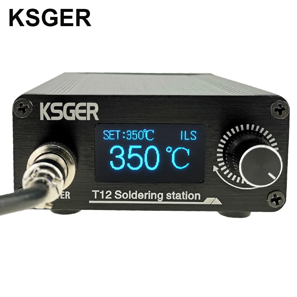 KSGER STM32 V3.1S T12 สถานีบัดกรี OLED DIY อลูมิเนียม FX9501 จับเครื่องมือไฟฟ้าผู้ถือ Auto-sleep T12 เหล็กเคล็ดลับ