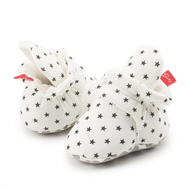 KIDSUN, zapatos de cuna para bebé, calcetines de invierno para bebé, zapatos, botines cálidos de algodón sólido, suela suave antideslizante, primeros caminantes para recién nacidos