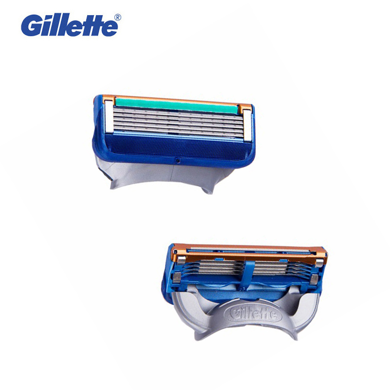Gillette Fusion Razor Blade 5 Layers Safety Manual Shaving Head Replacement Professional Beard Shaver Blades for Man Face Care