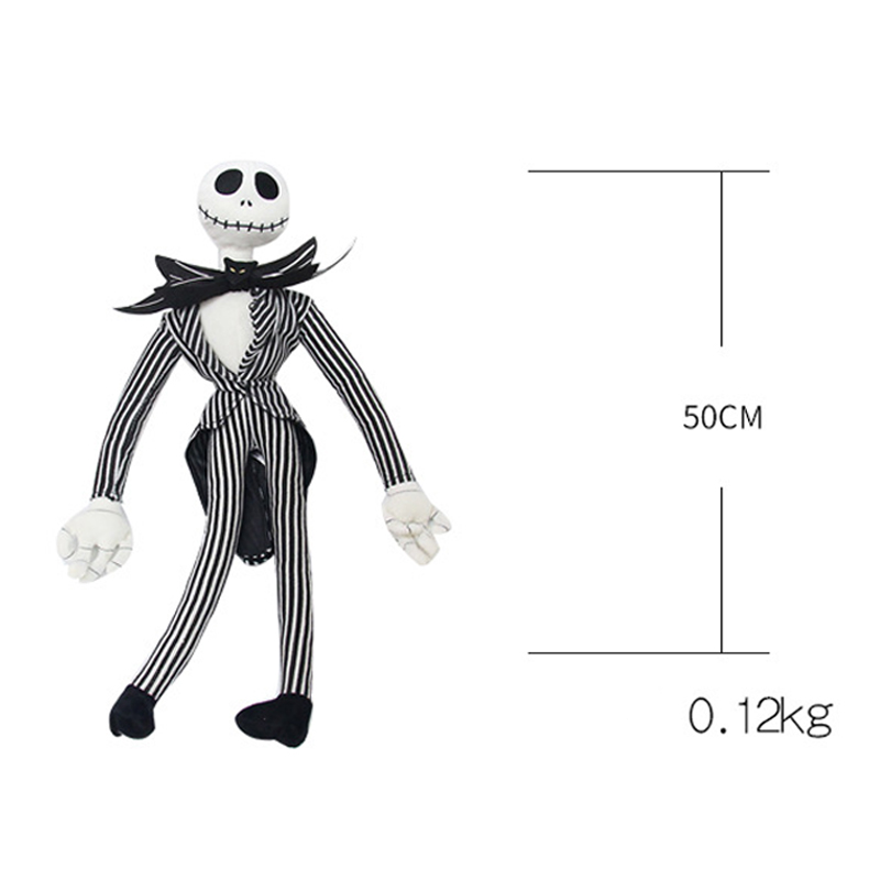 50 cm The Nightmare Before Christmas Jack Skellington Plüschtiere Puppe Skelett Jake Plüschtiere für Kinder Kinder Geschenke