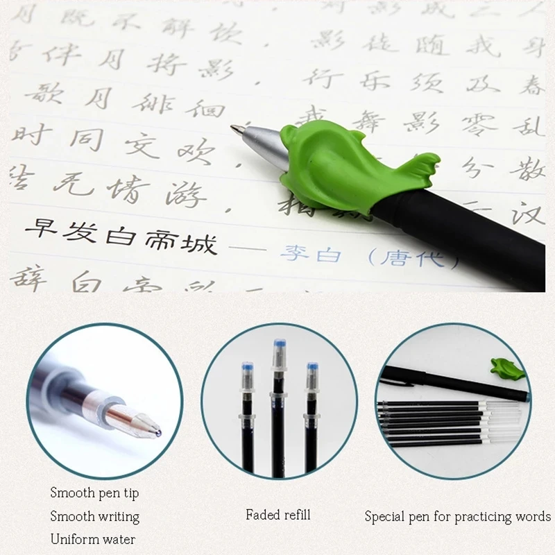 6 Chiếc 3D Nhân Vật Trung Quốc Có Thể Tái Sử Dụng Rãnh Thư Pháp Copybook Xong Xóa Được Bút Học Hanzi Con Trưởng Thành Nghệ Thuật Viết Sách