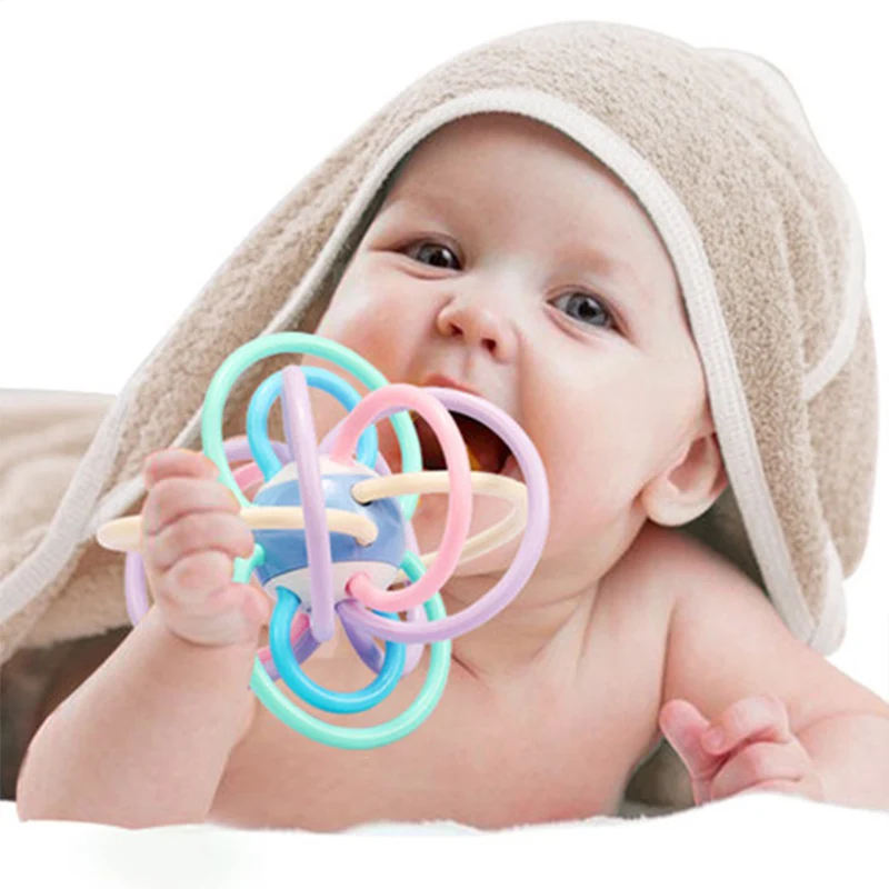 7/8pcs Baby Rattles Teethers สําหรับทารกแรกเกิดของเล่นคว้า Shaker Hand Development Rattle ของเล่นการศึกษาเด็ก Chew ของเล่น 0-12 เดือน