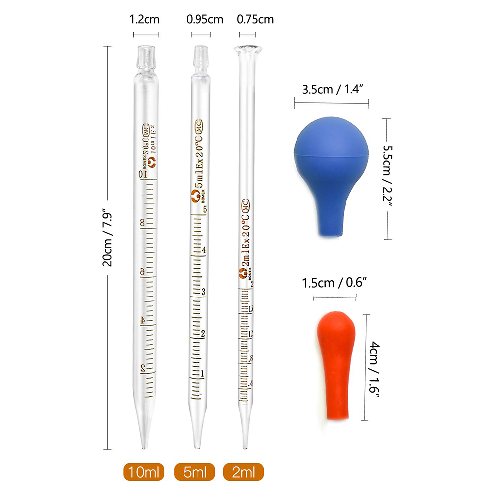 3 stücke 10ML 5ML 2ML Glas Absolvierte Pipetten Transfer Pipette für Flüssigkeit Ätherisches Öl Flüssigkeit und Flüssigkeit mehrkanalpipetten