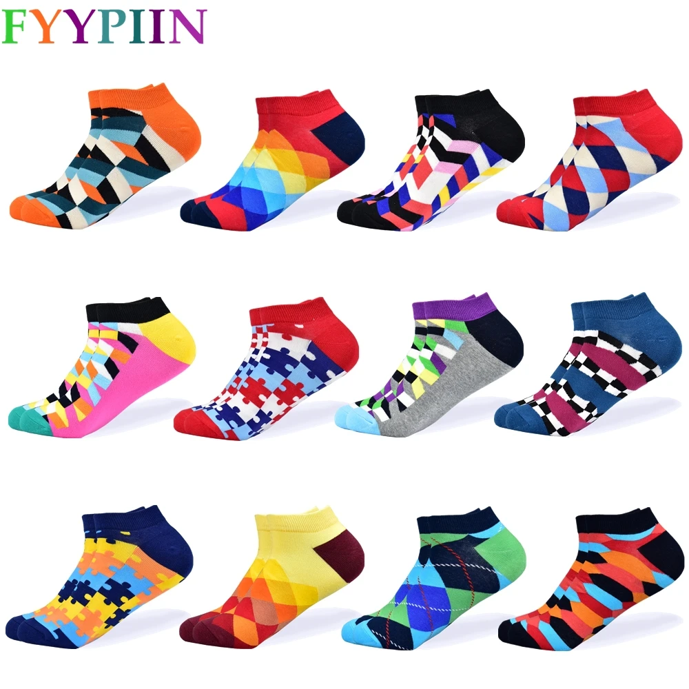 Calcetines Calcetines cortos invisibles de verano para hombre Calcetines de barco de algodón peinado de color de primavera informal de negocios de calidad