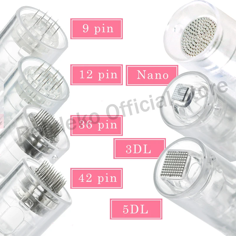 100/50/20/10 Stück Derma Pen Bajonettschraube Microneedling Patrone Dr.imp Pen Mikronadel 9 Pin/12 Pin/36 Pin/3D/5D Nano MYM MTS