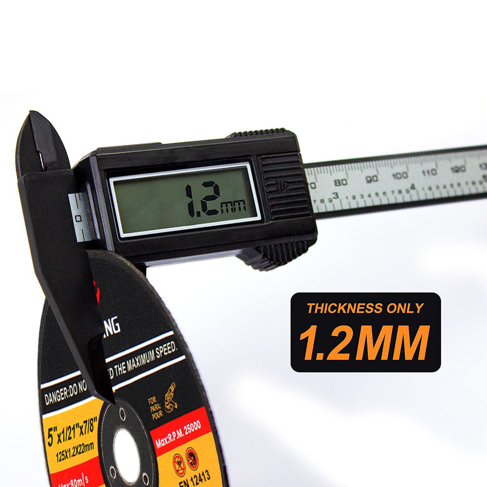 Discos de corte de Metal y acero inoxidable, 5 uds.-50 Uds., 125MM, ruedas de corte, discos de lijado con solapa, rueda amoladora angular