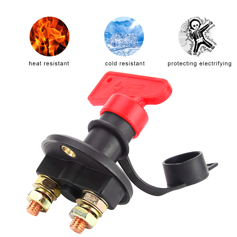 24V 400A Auto Battery Disconnect Switch Power Isolator Cut Off Kill Control Car Accessories Universal For Truck Boat Marine ATV