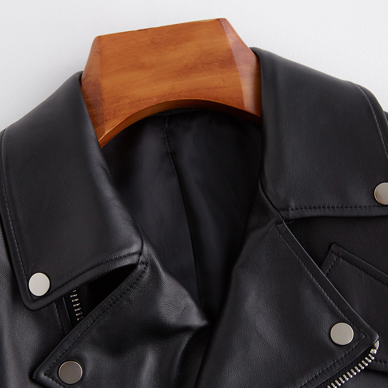 Nerazzurri-女性用長袖合成皮革ジャケット,ルーズフィット,ジッパー付き,白,黒,春