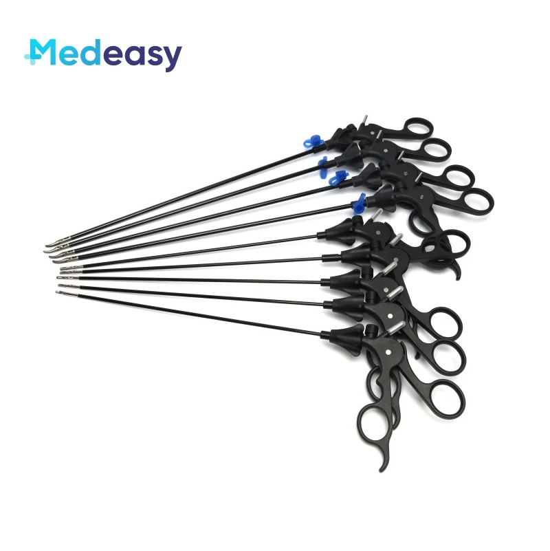 Reusable Laparoscopic Surgical Instruments, Medical Laparoscopy Surgery Forceps Graspers Scissors 5mm with Unlocked Handle