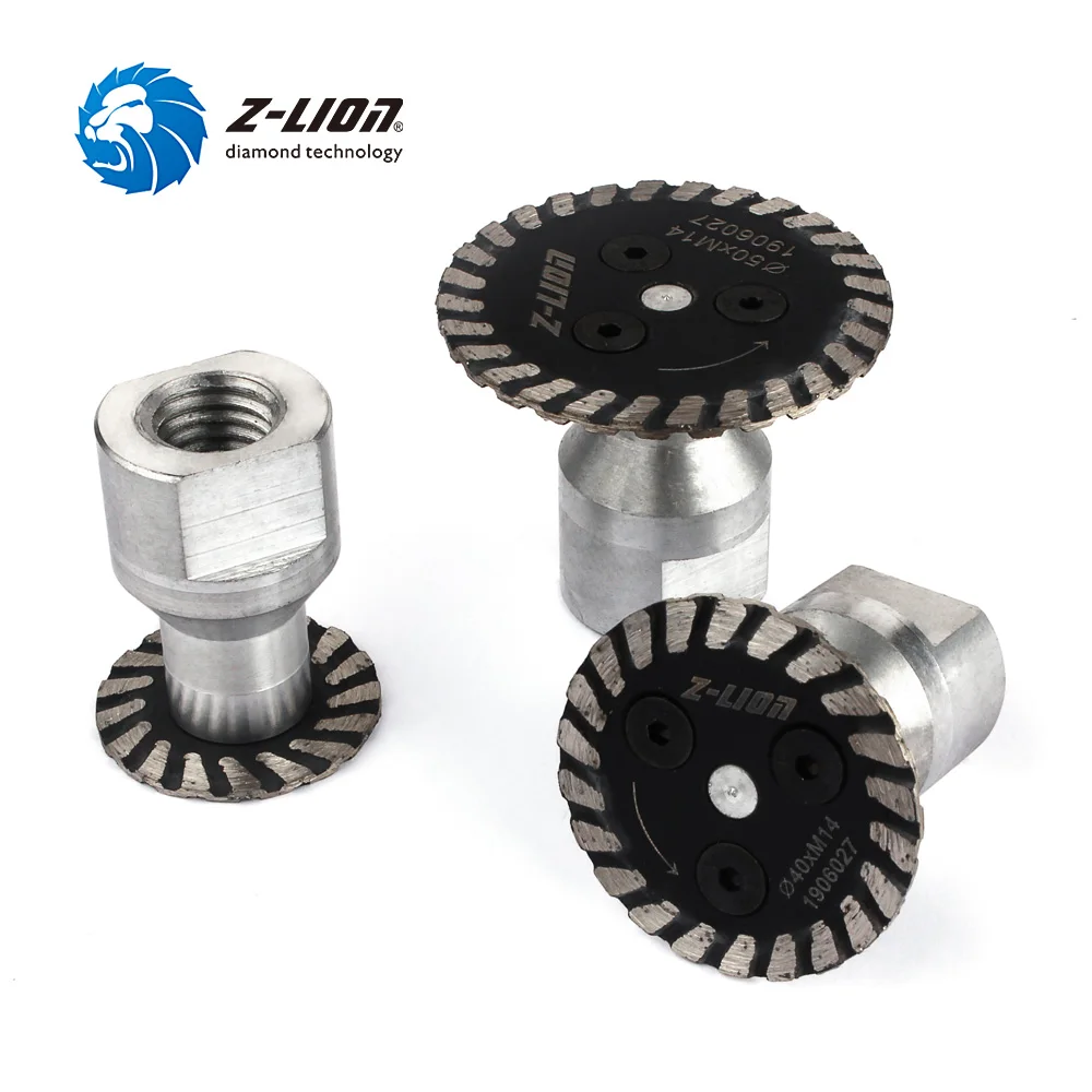 Z-LION 30/40/50 мм алмазная пила с RemovabIe FIange M14 5/8-11 гравировальный режущий диск для резьбы по бетону, граниту, песчаника