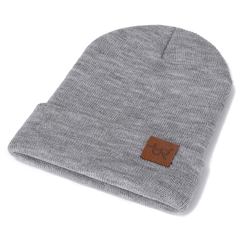 Czapka typu beanie unisex URGENTMAN Casualowa czapka dla mężczyzn i kobiet Ciepła, miękka czapka z dzianiny Stylowa, zwykła codzienna czapka zimowa