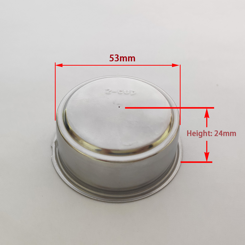 51Mm Đôi-Cốc Cà Phê Điều Áp Giỏ Lọc Cho Hộ Gia Đình Cà Phê Phần Không Điều Áp Cà Phê 2-Cốc