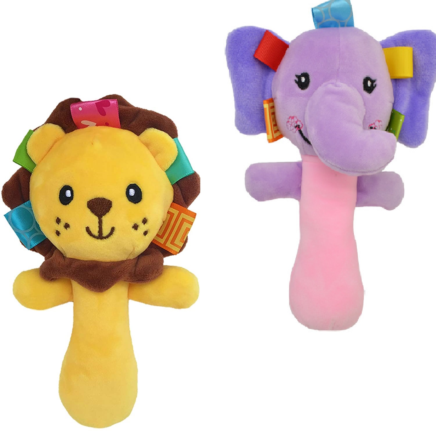 柔らかい布ガラガラ赤ちゃんのおもちゃ 0 12 ヶ月ぬいぐるみベビーぬいぐるみ漫画動物 BB スティックハンドベル教育ベビーゲームおもちゃ