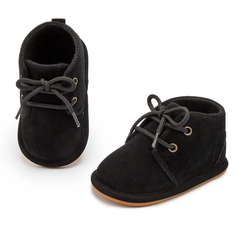 KIDSUN รองเท้าเด็กชายฝ้ายคลาสสิก Non-Slip Soft-Sole ยางเด็กวัยหัดเดินรองเท้าเด็กทารก First walkers 3สี