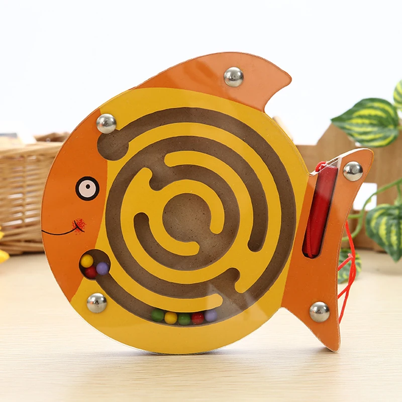 Bé Montessori Đồ Chơi Giáo Dục Trẻ Em Từ Tính Theo Dõi Mê Cung Cân Bằng Bảng Đồ Chơi Xếp Hình Bằng Gỗ Trò Chơi Mê Cung Đồ Chơi Cho Bé 0-12 Tháng