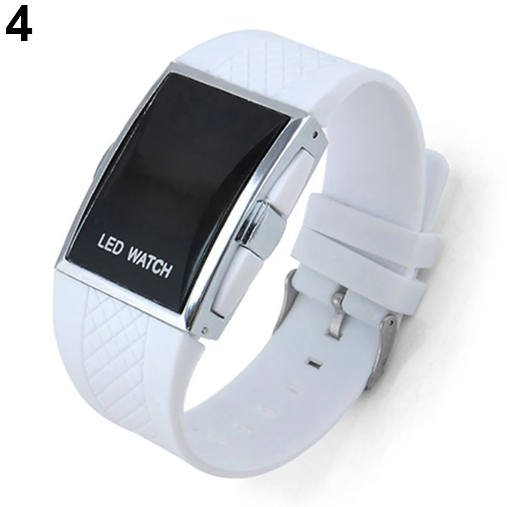 ผู้ชายผู้หญิงแฟชั่น LED Digital Display Square กีฬา Casual นาฬิกาข้อมือ Mas-Culino นาฬิกาแฟชั่นผู้ชายขนาดใหญ่ dial Militarys
