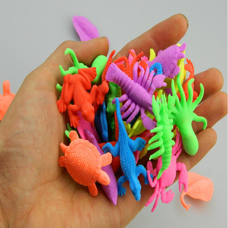 Juguete educativo para niños, juguete divertido de imaginación, animales, rosas, flores, peces, 5 piezas