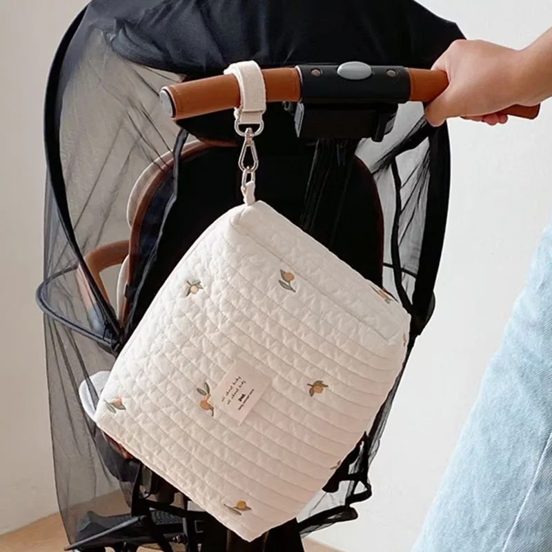 Bebê saco de fraldas algodão urso forma portátil fralda caddy organizador reutilizável fraldas carrinho fraldas saco molhado