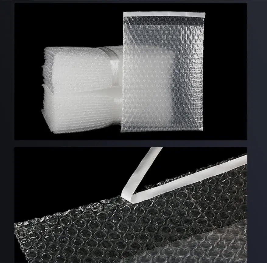 Große größe Transparent Selbst-abdichtung Kunststoff Blase Tasche Mailier Umschlag Business Schutzhülle Tasche Für Ihre Bestellung