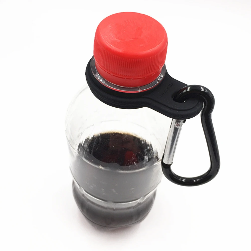 Hervidor colgante con hebilla, mosquetón de silicona, soporte de botella de agua para deportes, campamento al aire libre, Camping, elementos portátiles para exteriores