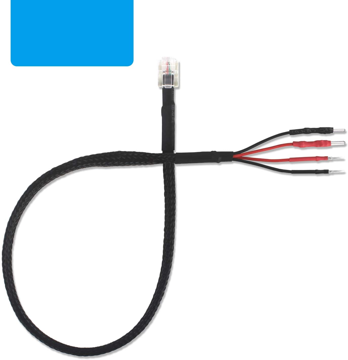 12นิ้ว RJ11ขนาดปลั๊กกระจกลวดเครื่องตรวจจับเรดาร์ Hardwire สายไฟสำหรับ Escort Valentine One Uniden Beltronics